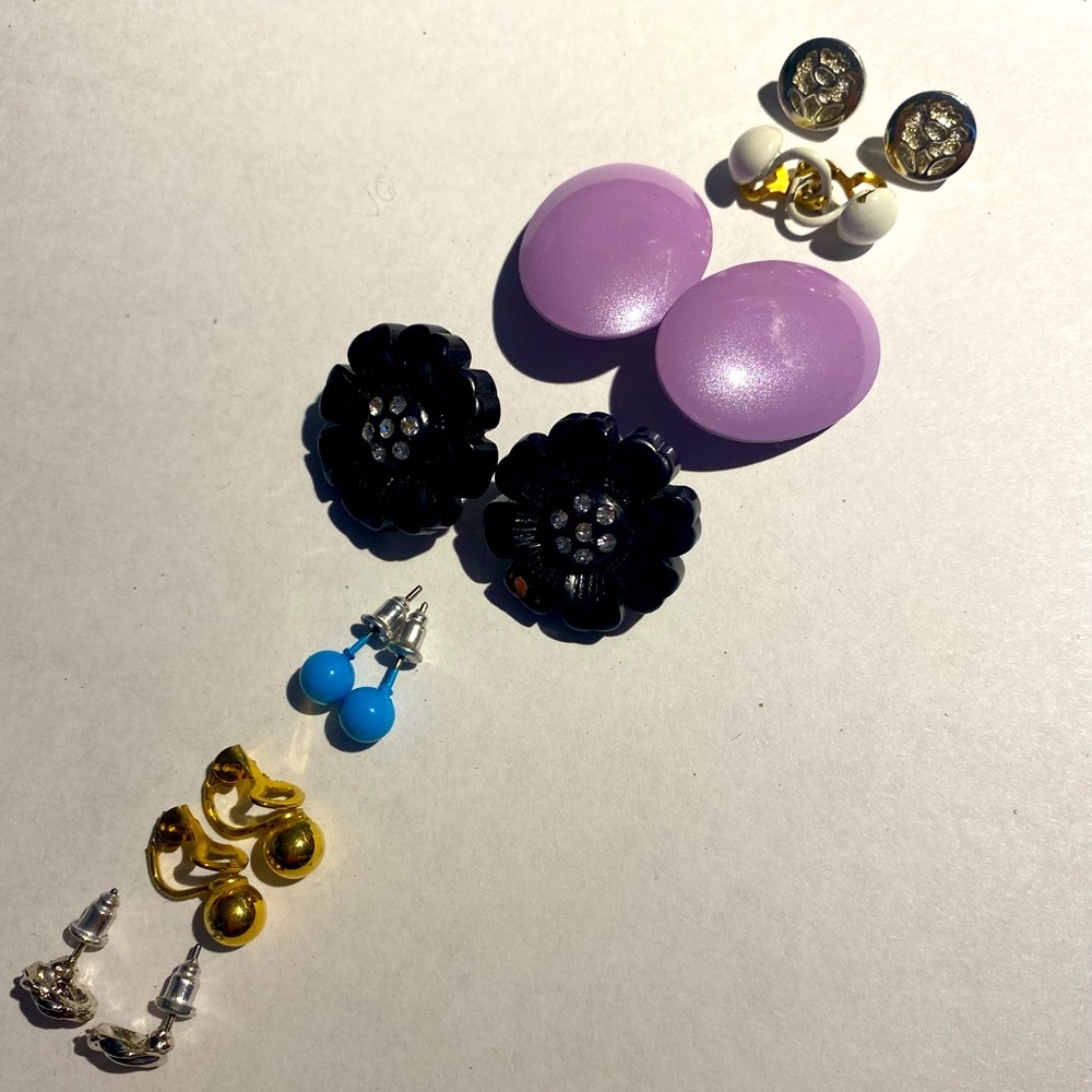 Vintage costume earrings collection